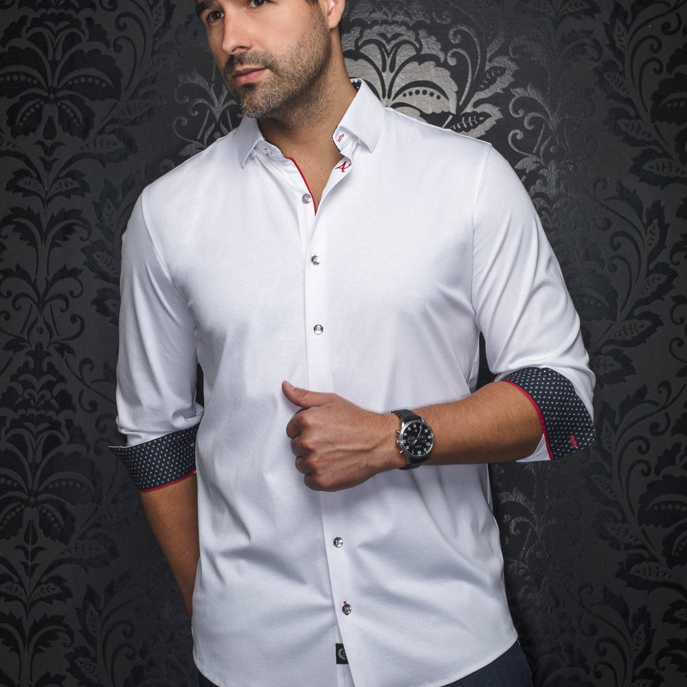 CHEMISE | DUNN, White - AU NOIR