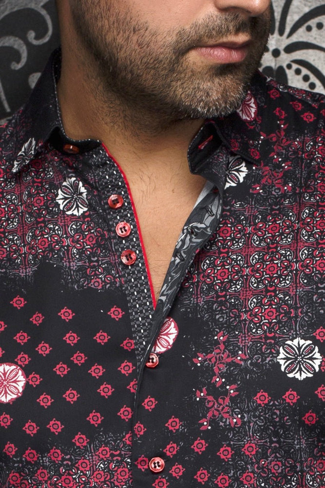 
                  
                    CHEMISE | FlORIANI, Black Red - AU NOIR
                  
                