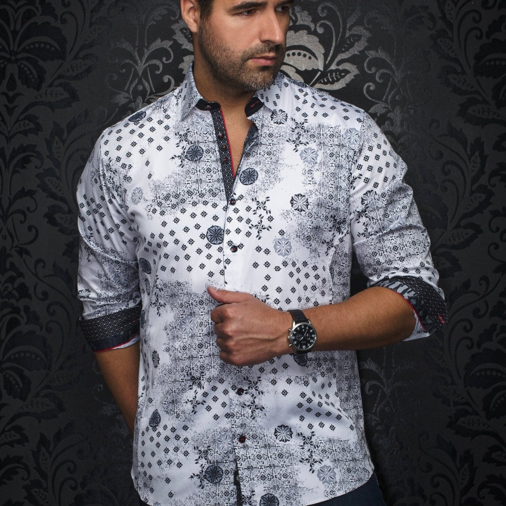 CHEMISE | FlORIANI, White Black - AU NOIR