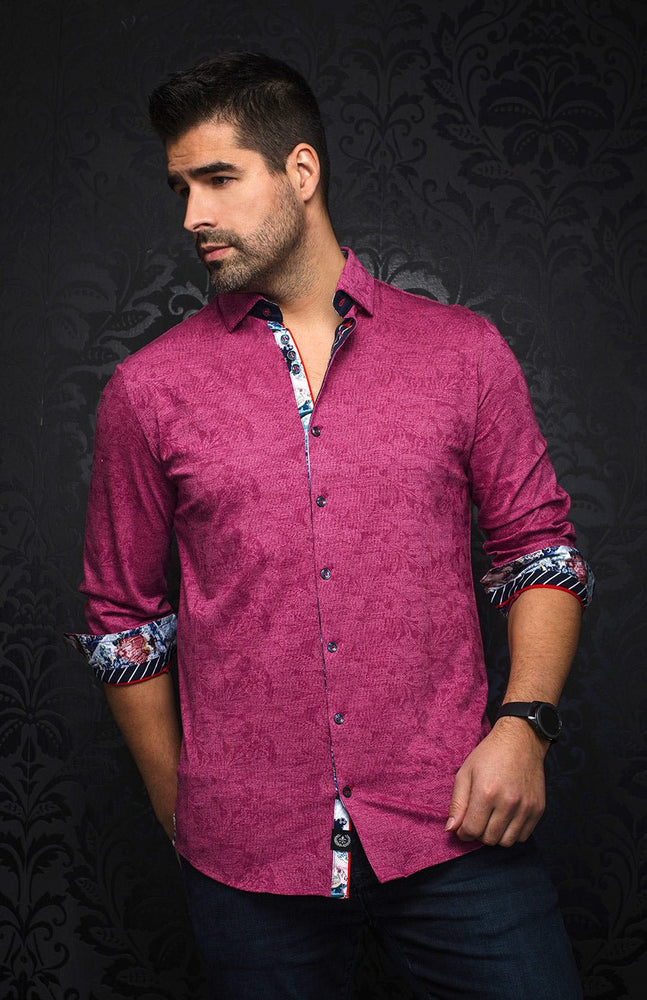 
                  
                    Chemise | HUXLEY, Fuchsia - AU NOIR
                  
                