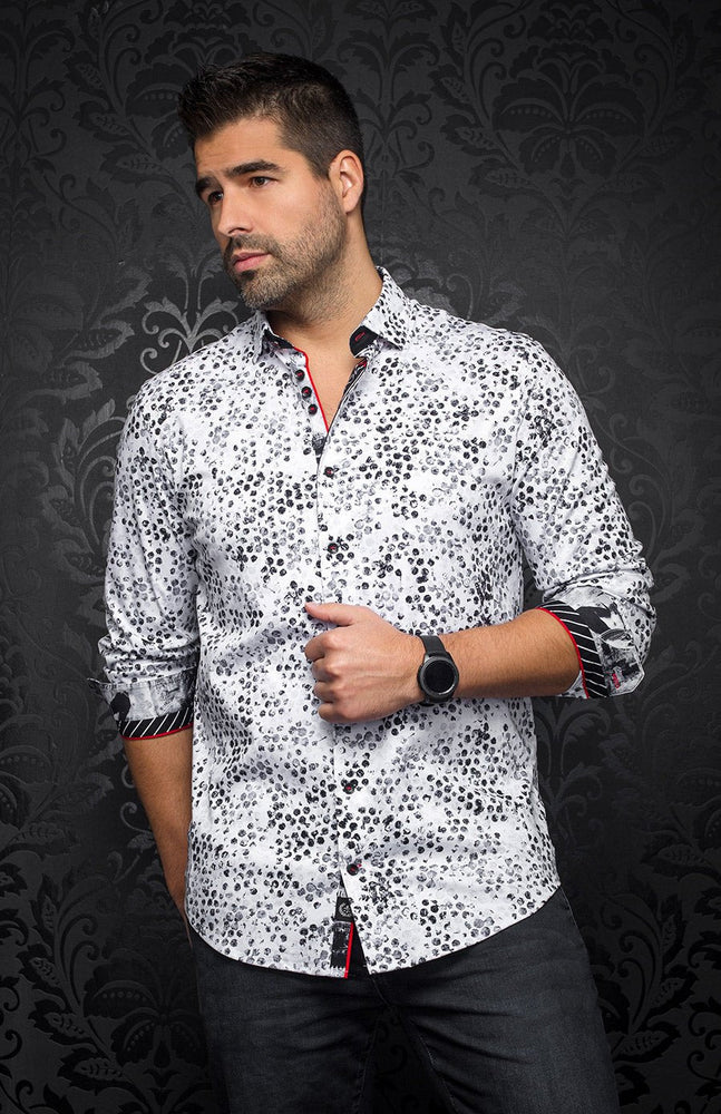 
                      
                        Chemise | JAVA, White black - AU NOIR
                      
                    