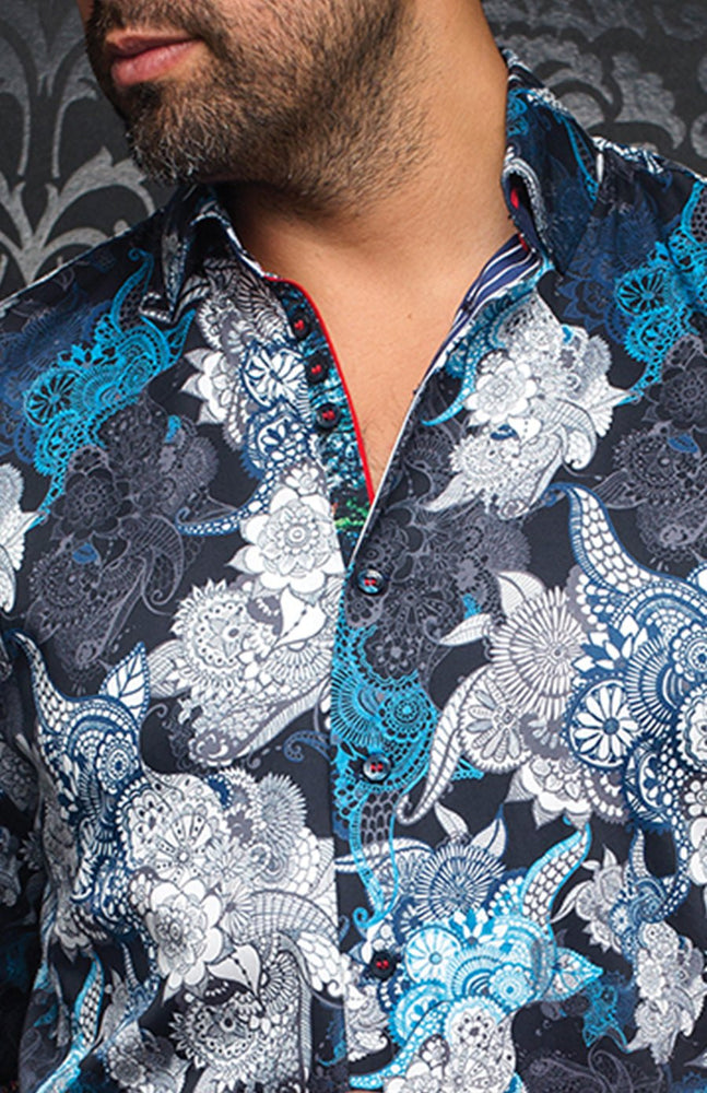 
                      
                        Chemise | KIMURA, blue / white - AU NOIR
                      
                    