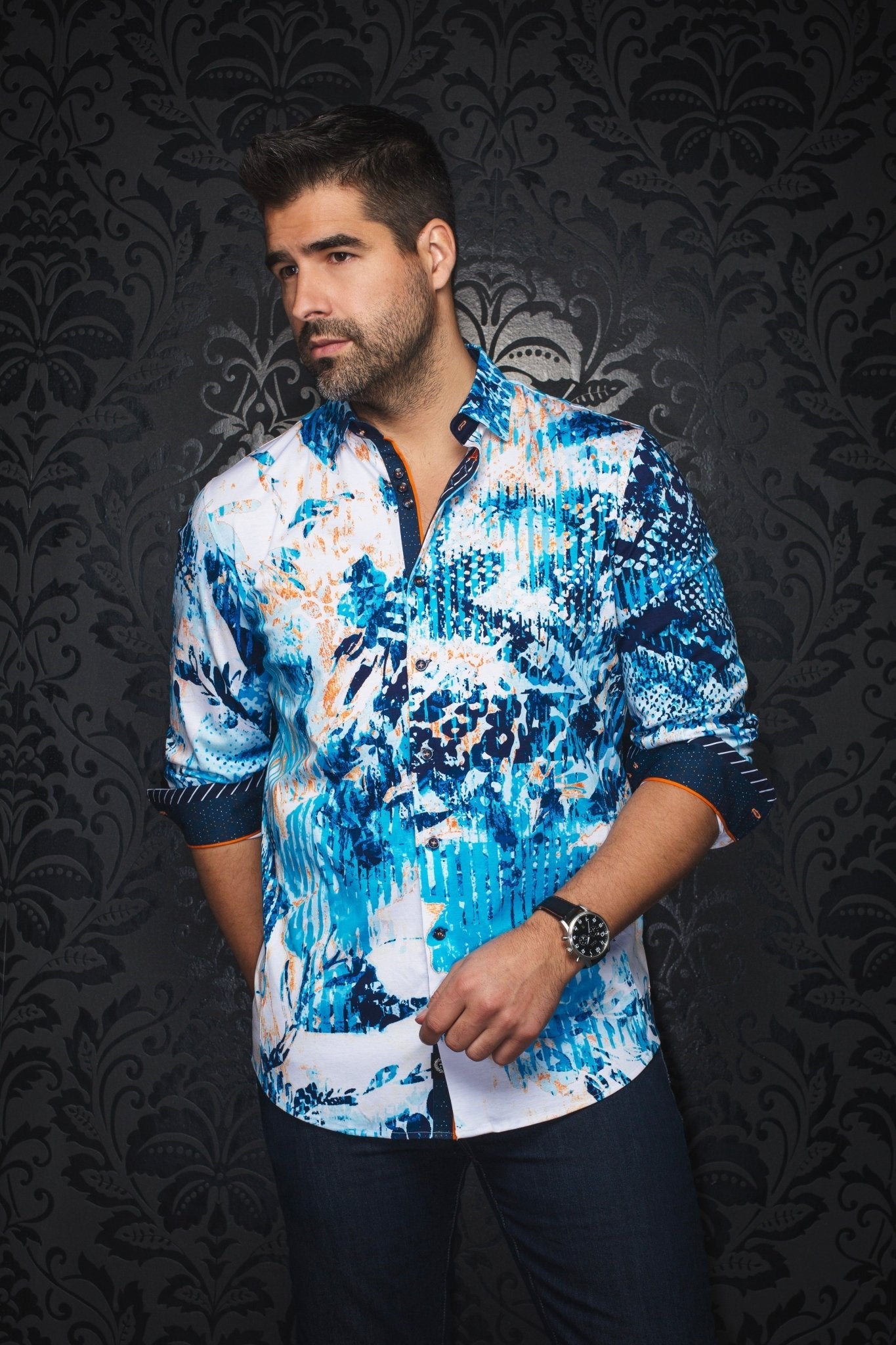 CHEMISE | KOREY, Blue - AU NOIR