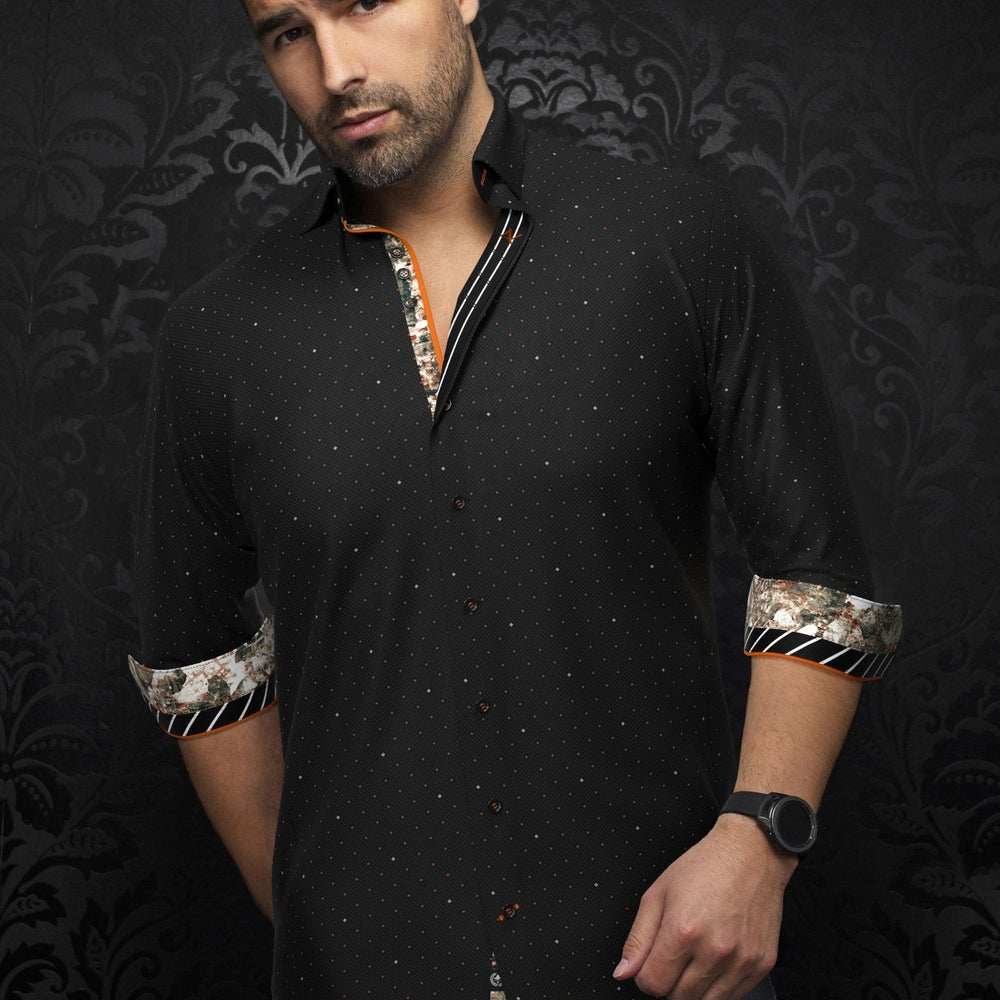 CHEMISE | LANZANI, Black Rust - AU NOIR