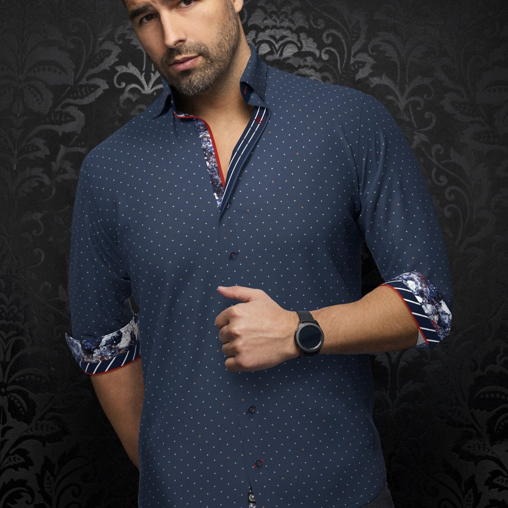 
                  
                    CHEMISE | LANZANI, Navy Tobacco - AU NOIR
                  
                