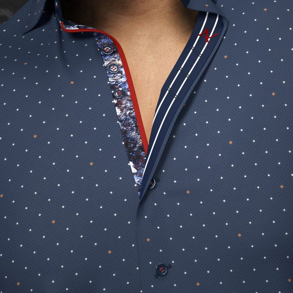 
                  
                    CHEMISE | LANZANI, Navy Tobacco - AU NOIR
                  
                