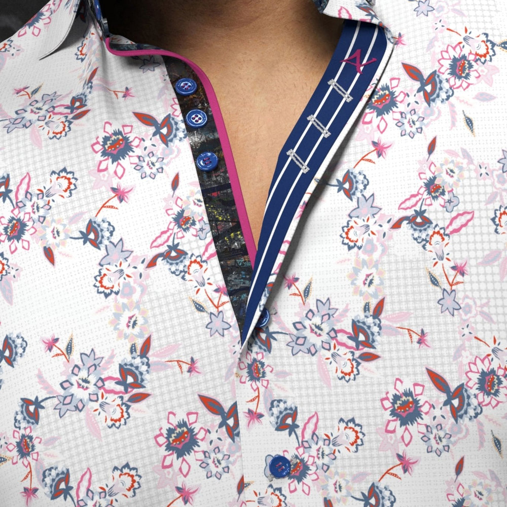 
                      
                        CHEMISE | LINERO, White Pink - AU NOIR
                      
                    