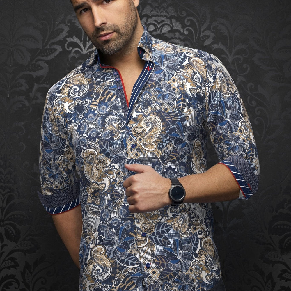 CHEMISE | MACHADO, Navy Stone - AU NOIR