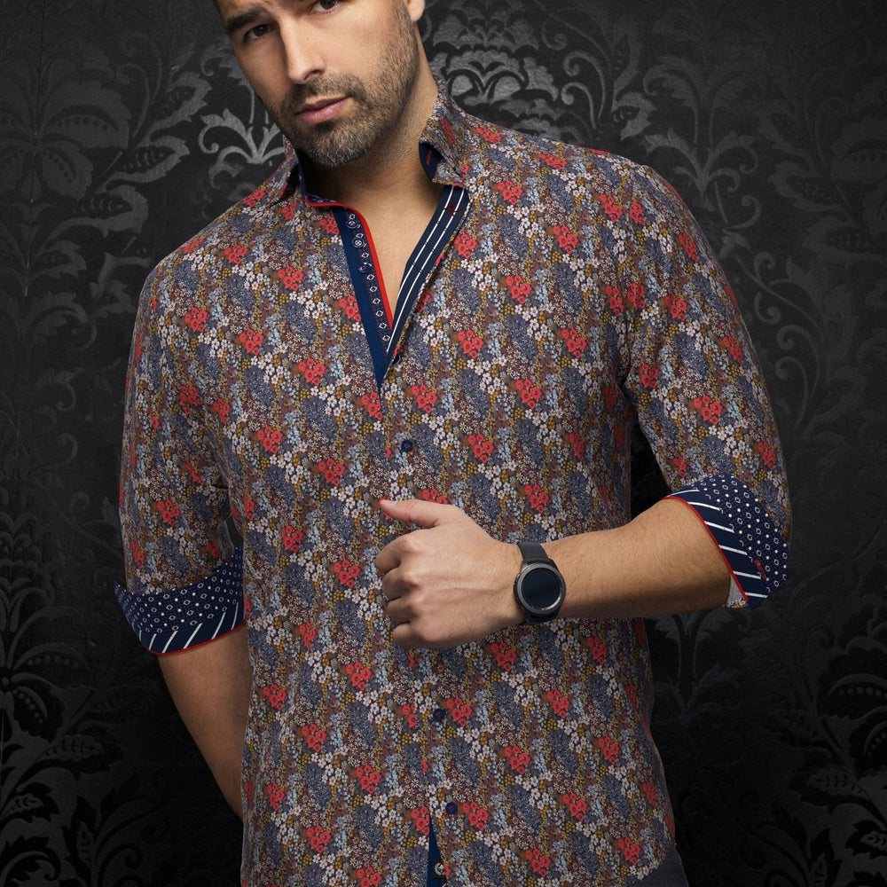 
                  
                    CHEMISE | MORRIS, Red Multi - AU NOIR
                  
                