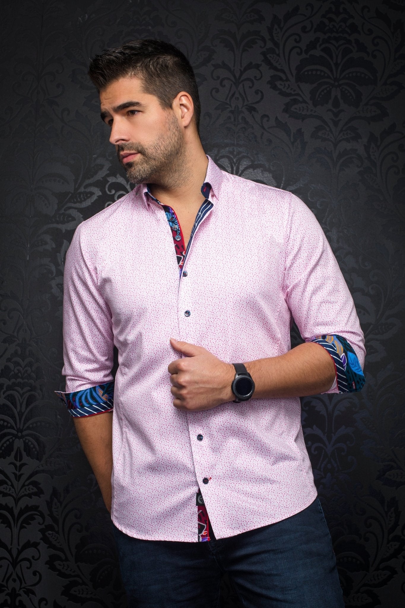 Chemise - MOZI, Pink - AU NOIR