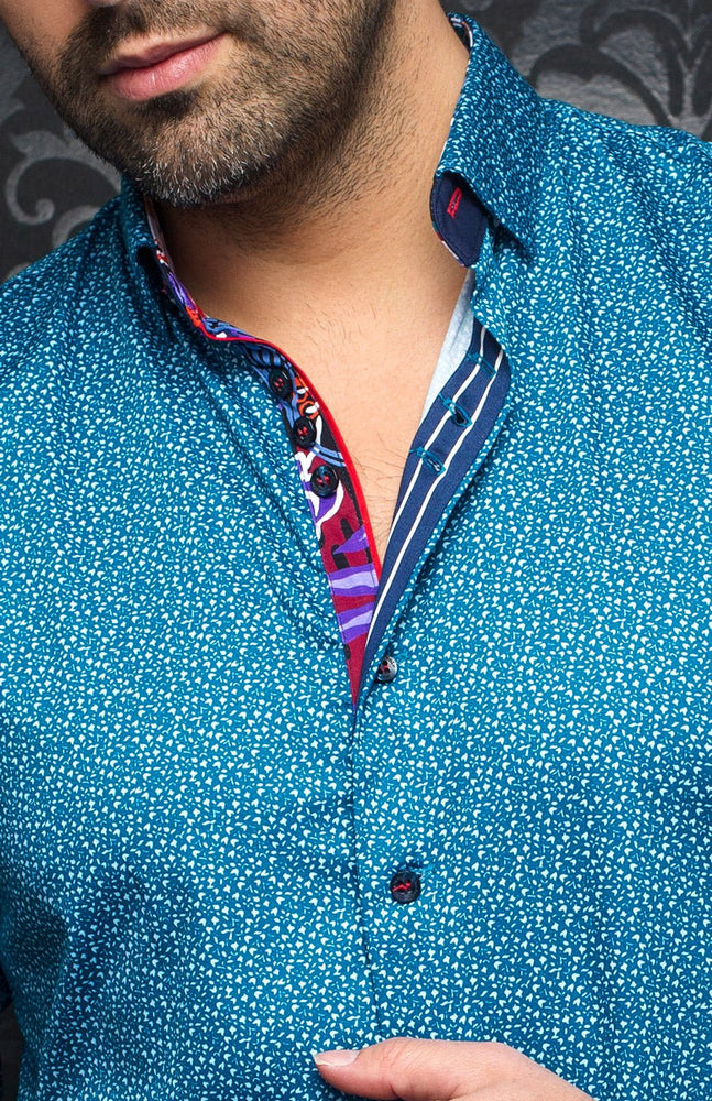 
                  
                    Chemise - MOZI, Teal - AU NOIR
                  
                