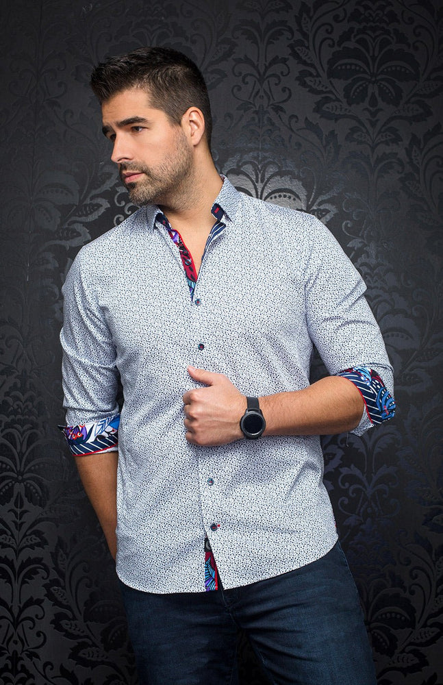 
                  
                    Chemise - MOZI, White Navy - AU NOIR
                  
                