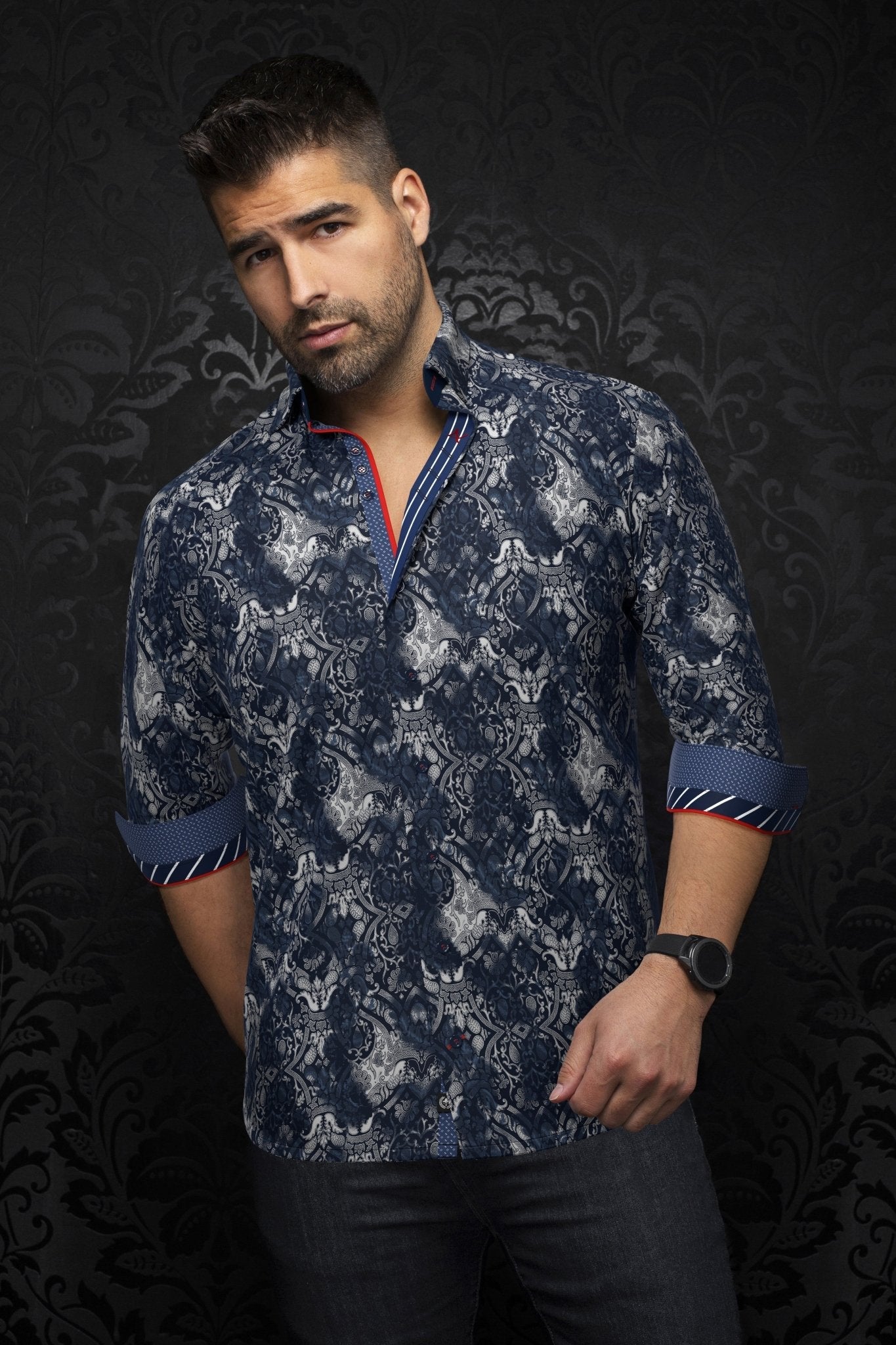 CHEMISE | MURATO, Navy - AU NOIR