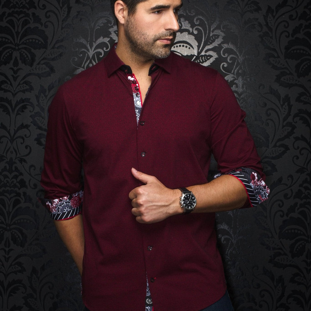 CHEMISE | NELSON, Black Red - AU NOIR