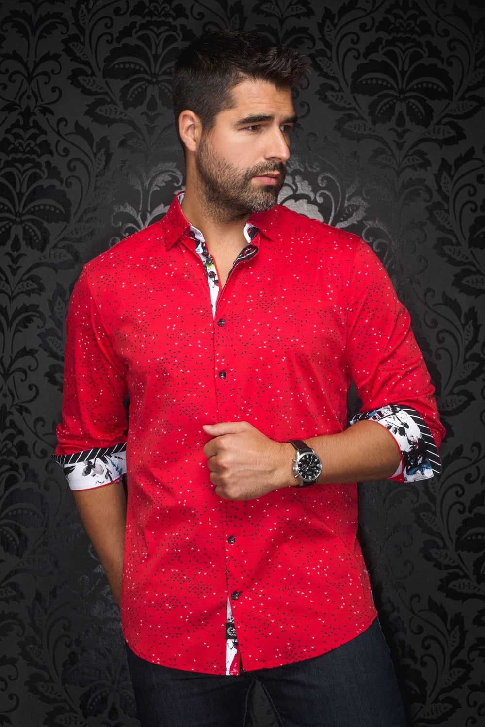 CHEMISE | PAJARO, Red - AU NOIR