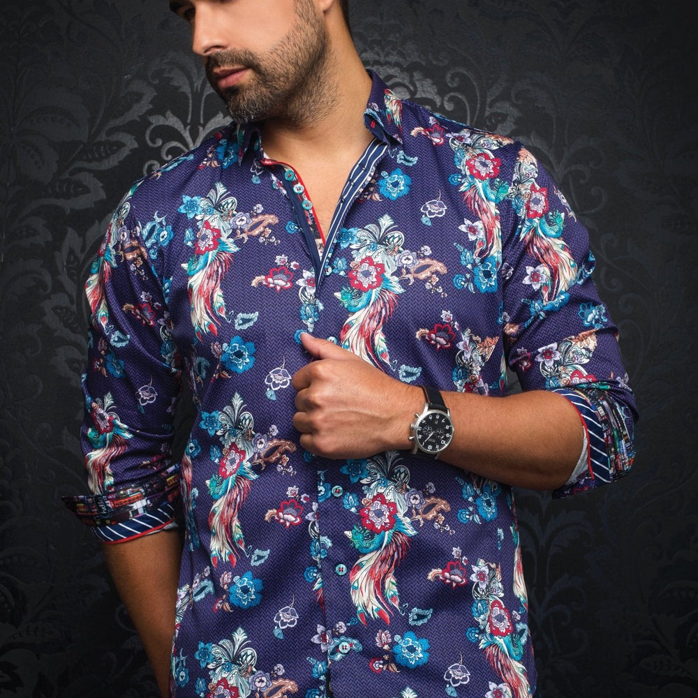 Chemise | RIVERA, purple - AU NOIR