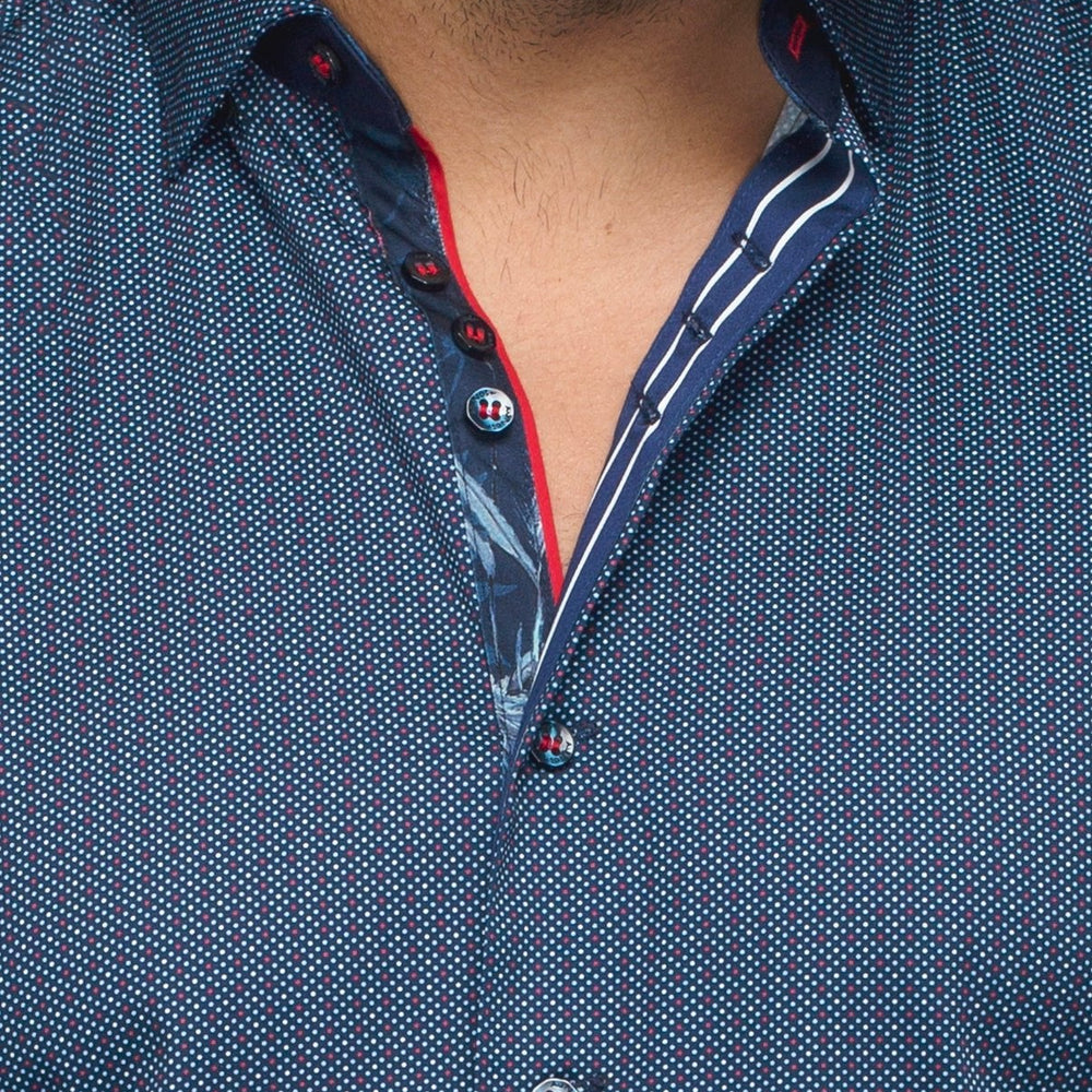 
                      
                        CHEMISE | SALAZAR, navy red - AU NOIR
                      
                    