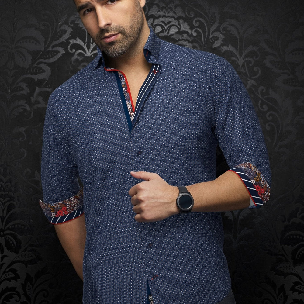 
                  
                    CHEMISE | SAUTOR, Navy Red - AU NOIR
                  
                