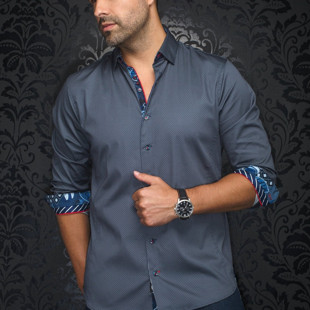 CHEMISE | SOSA, Navy Tobacco - AU NOIR