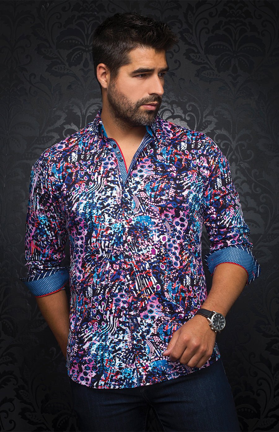 Chemise | TAXCO, Pink / Multi - AU NOIR