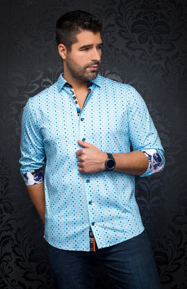 
                      
                        Chemise - TREVIS, Turquoise - AU NOIR
                      
                    