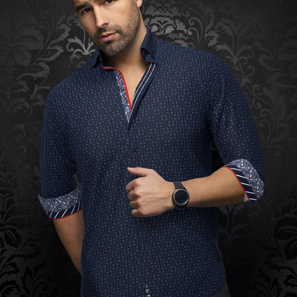 CHEMISE | UNDERWOOD, Navy - AU NOIR