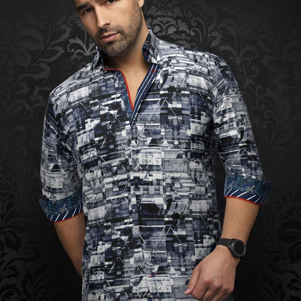 
                  
                    CHEMISE | VIANELLI, Navy White - AU NOIR
                  
                