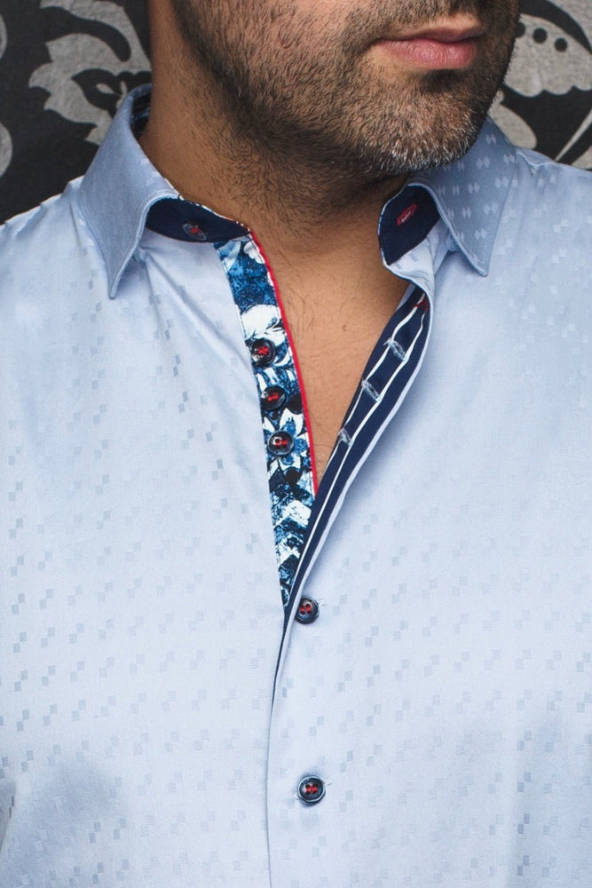 
                  
                    CHEMISE | WOLVERIN JACQUARD, Light Blue - AU NOIR
                  
                