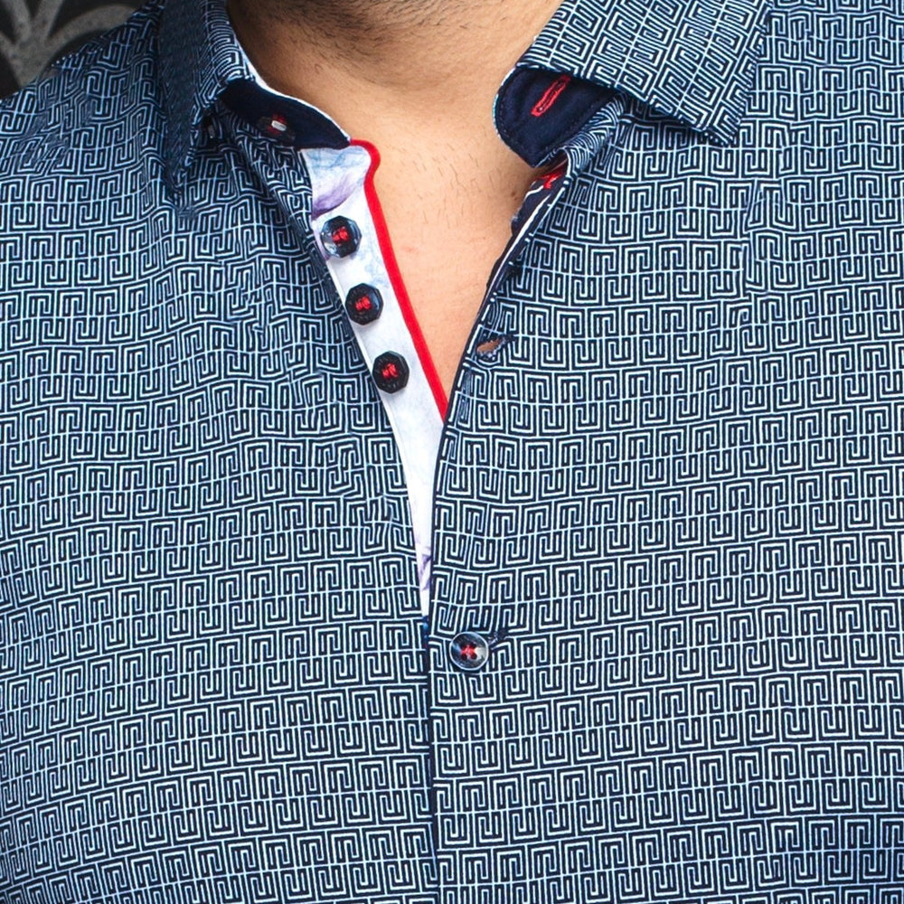 
                      
                        CHEMISE | ZIONI, Navy - AU NOIR
                      
                    