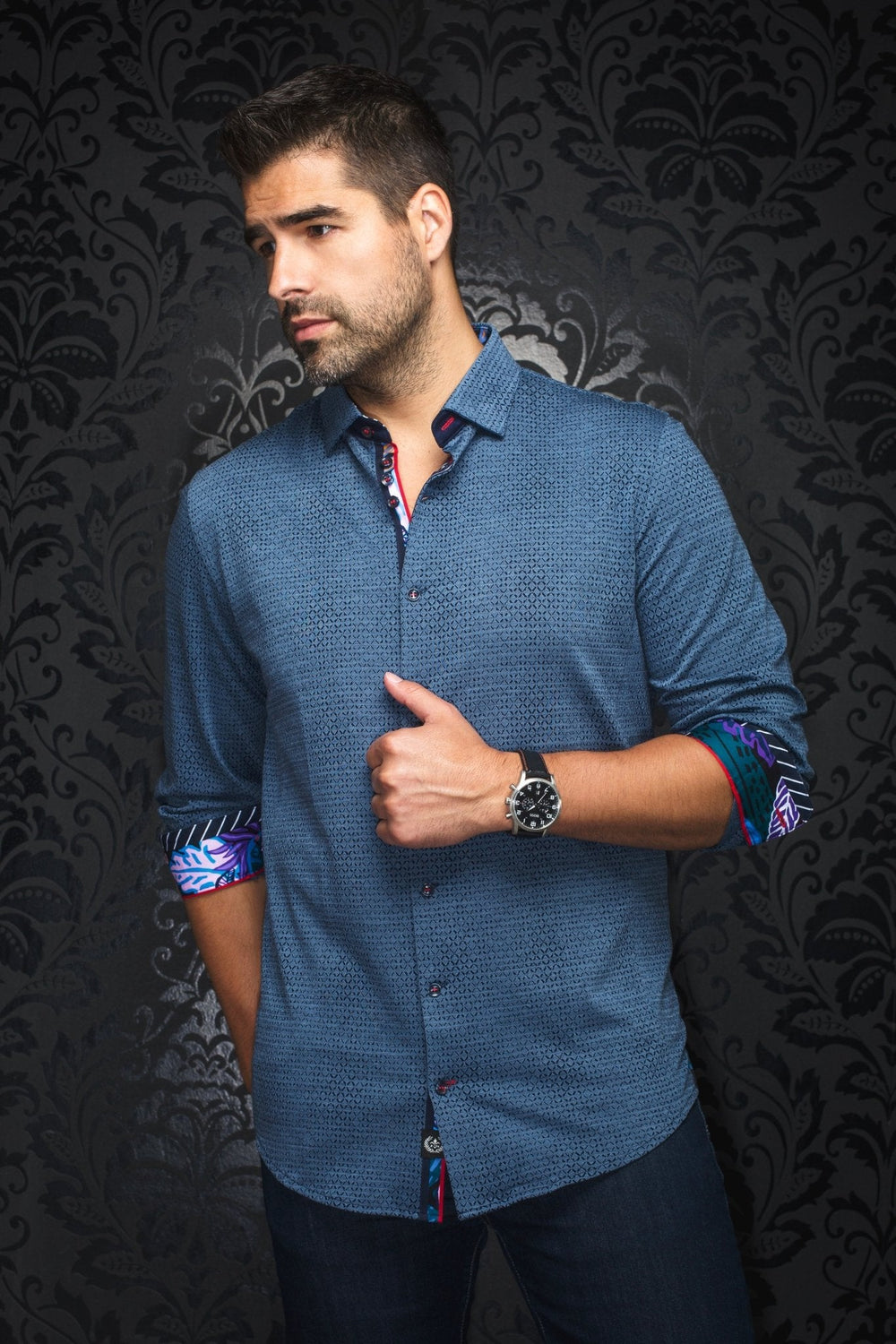 CHEMISE | ZOLA, Med Blue - AU NOIR