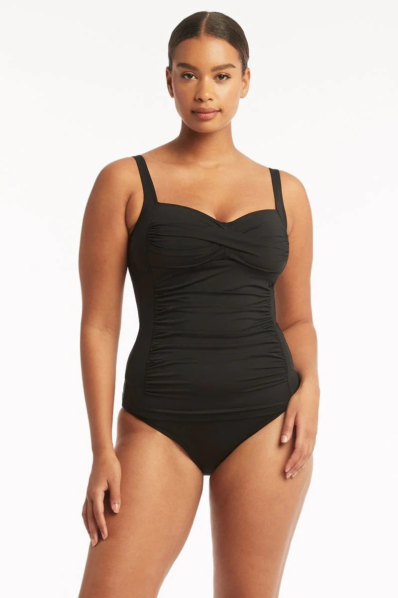 Tankini Sea Level de couleur Noir