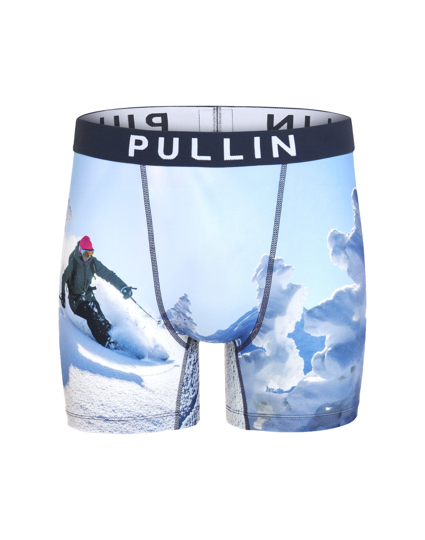 Boxer Pullin de couleur Bleu