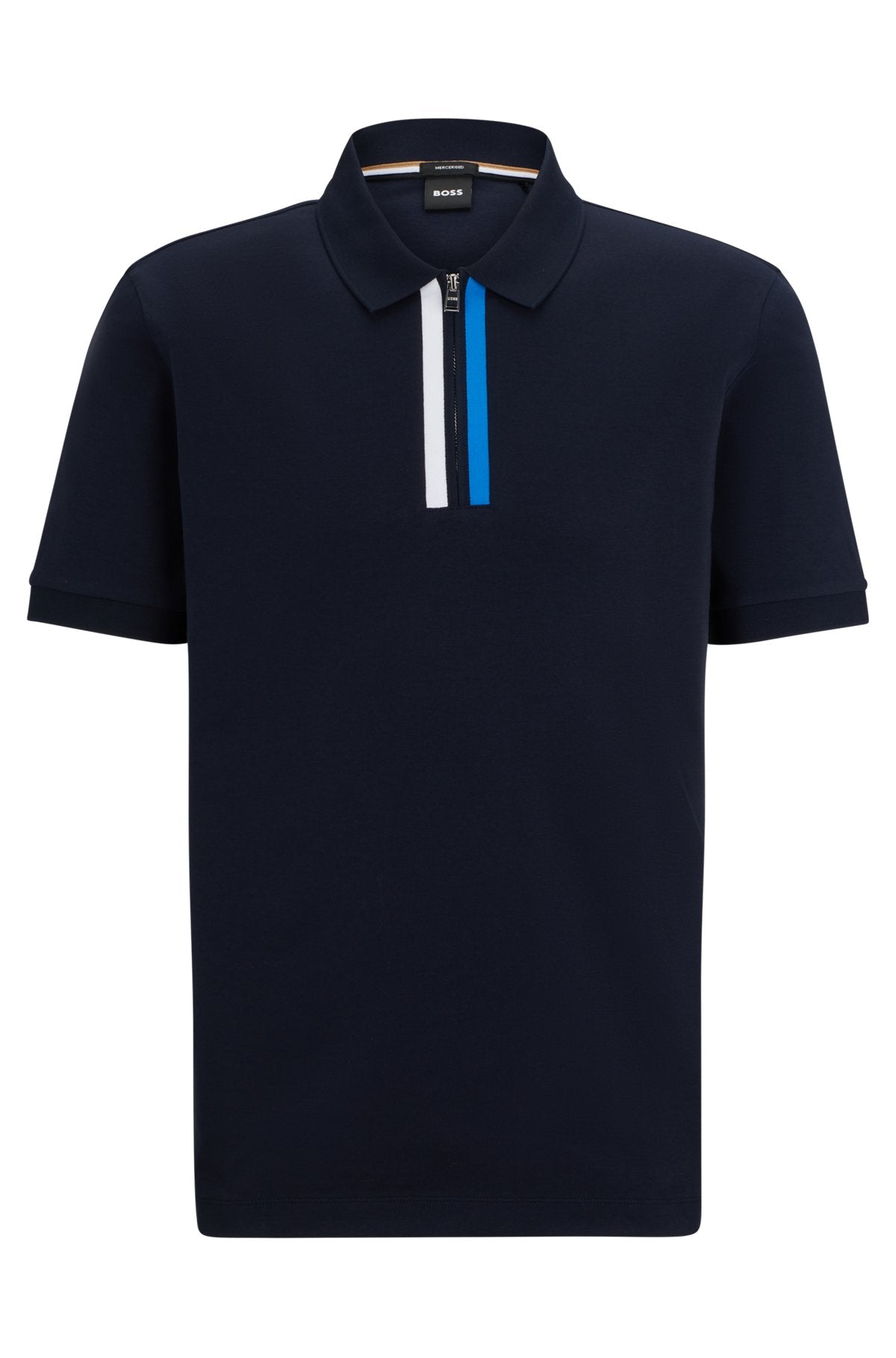 Shop Option Hugo Boss Short Sleeve Polo Shirt in Navy color Boss 50495901 404 v2 Boutique Option