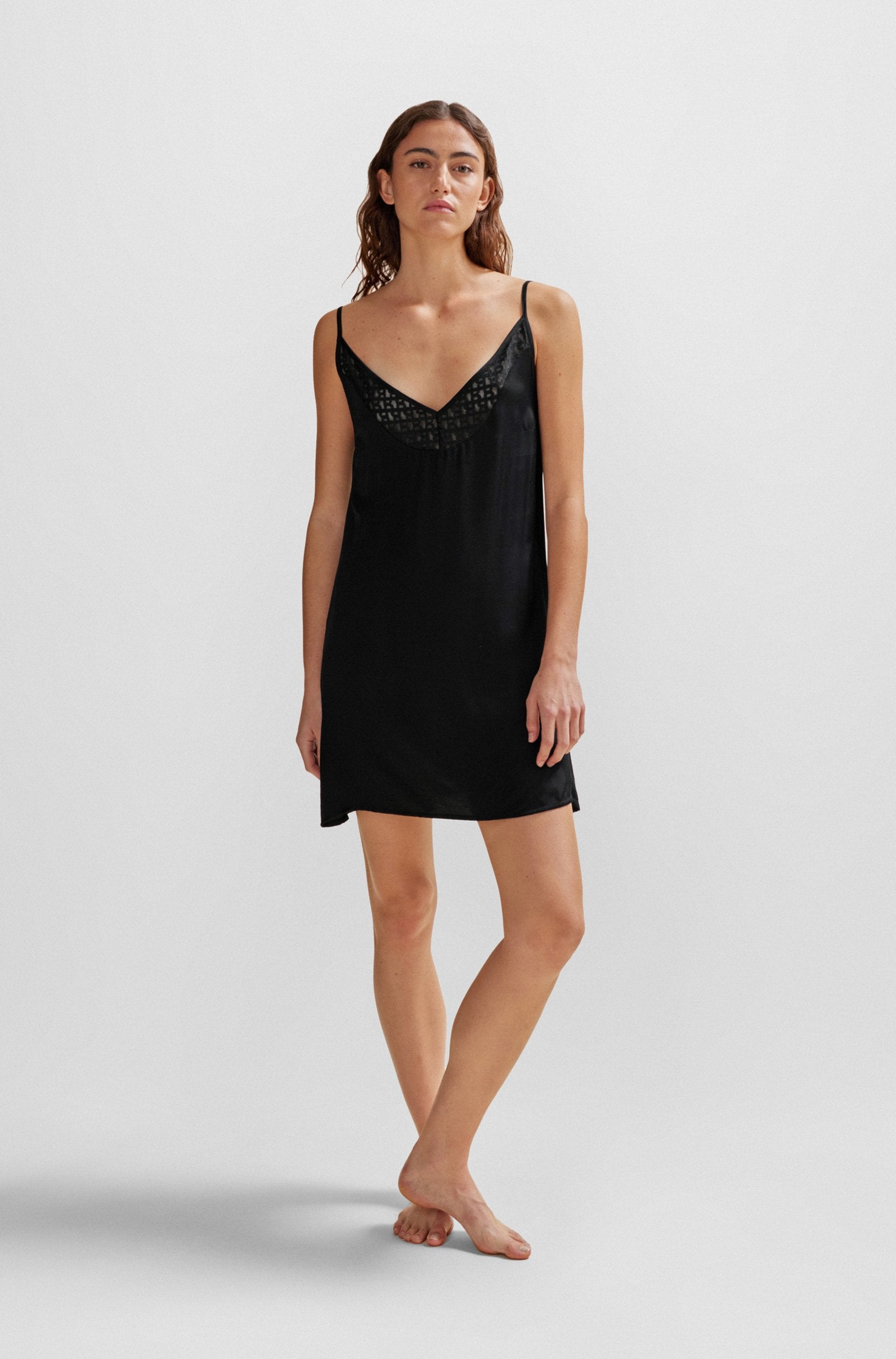 Hugo Boss Feminine Dress in Black color