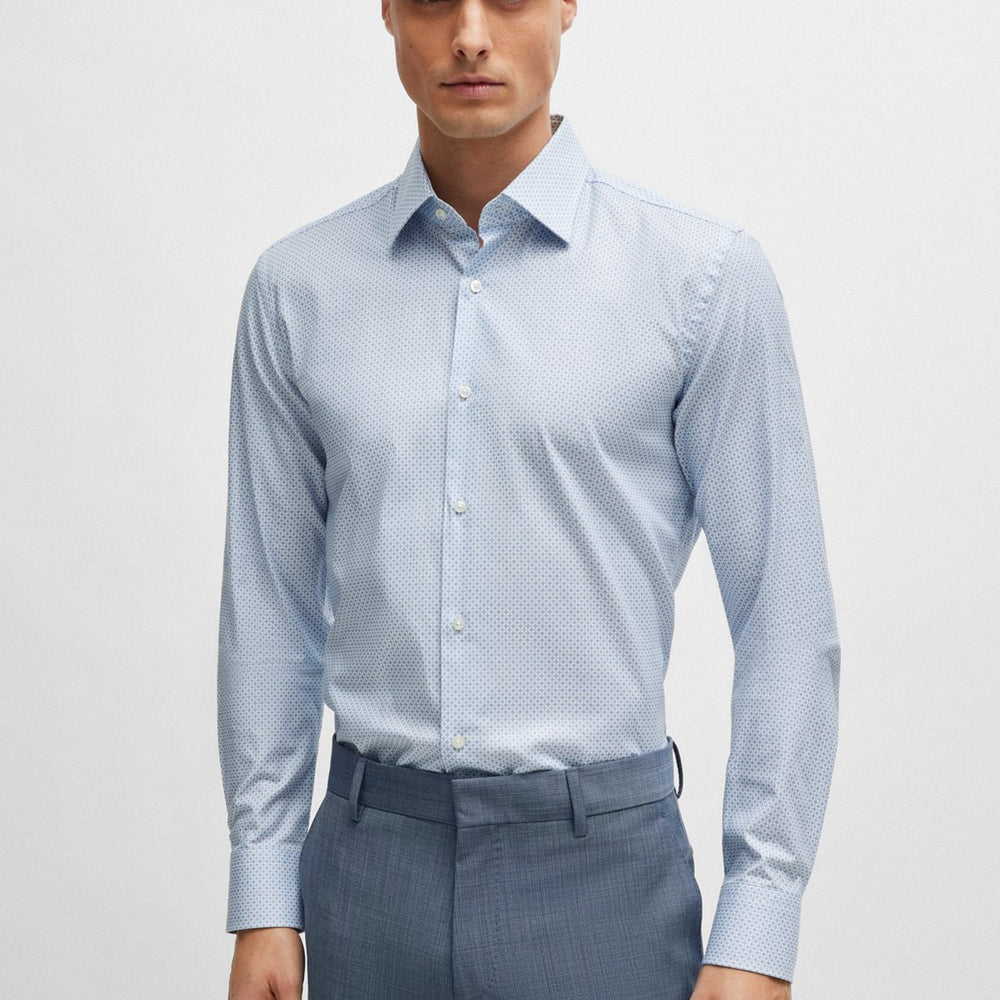 Chemise Hugo Boss de couleur Bleu Pale