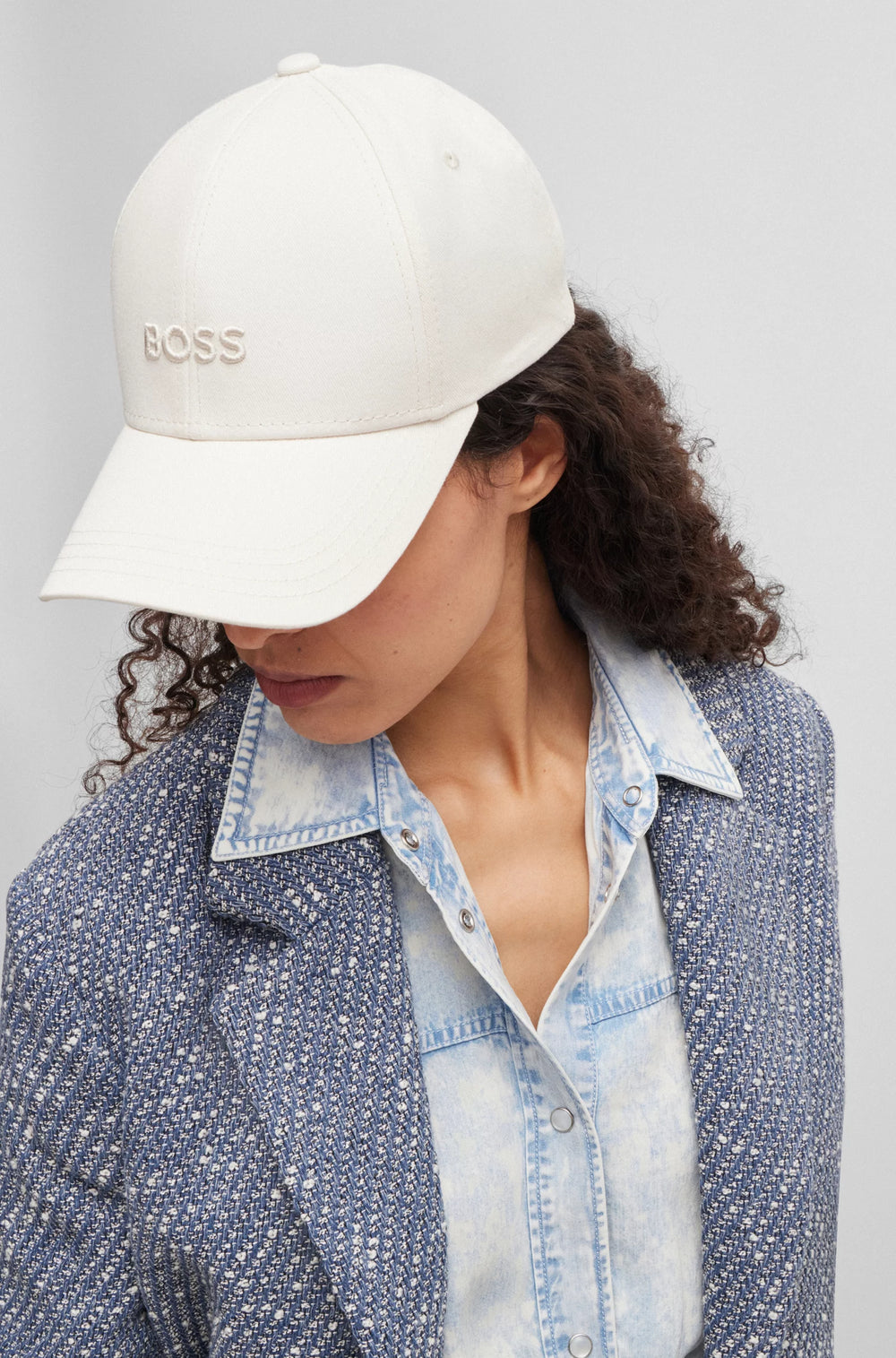 Casquette Boss de couleur Blanc