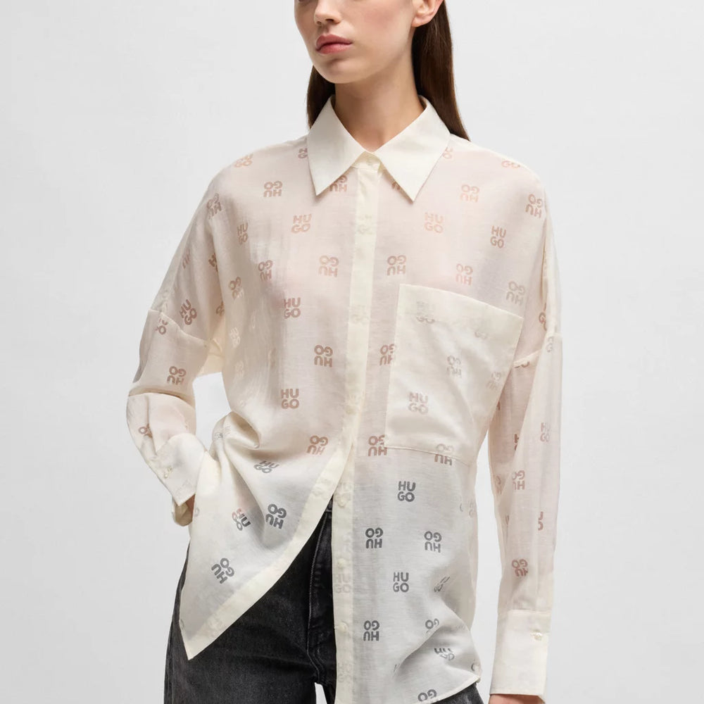 Blouse Hugo de couleur Blanc