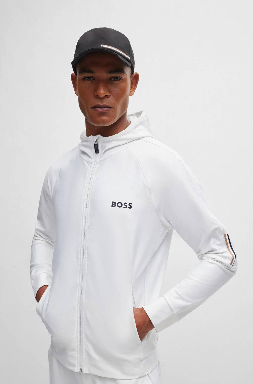 Veste Hugo Boss de couleur Blanc