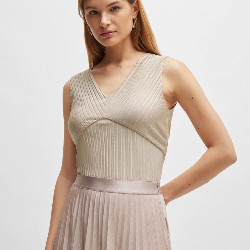 Exia Hugo Boss top in Taupe color