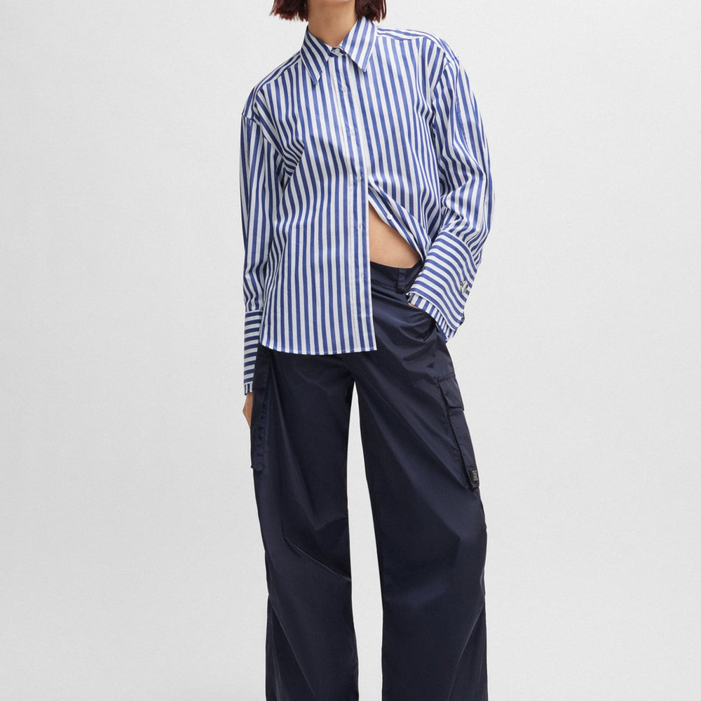 Hugo Boss Striped Blouse in Blue color