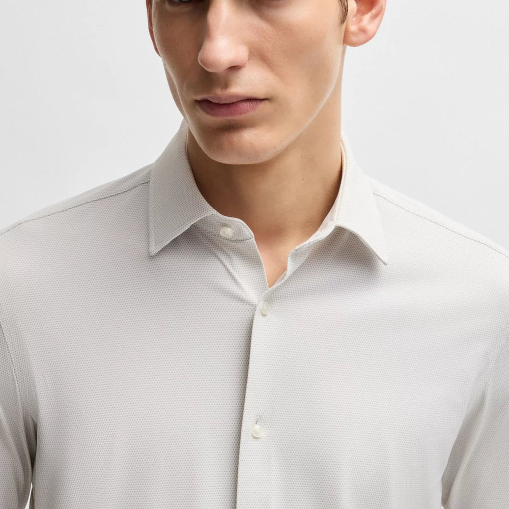 
                      
                        Chemise À Manches Longues Boss de couleur Beige Pale
                      
                    