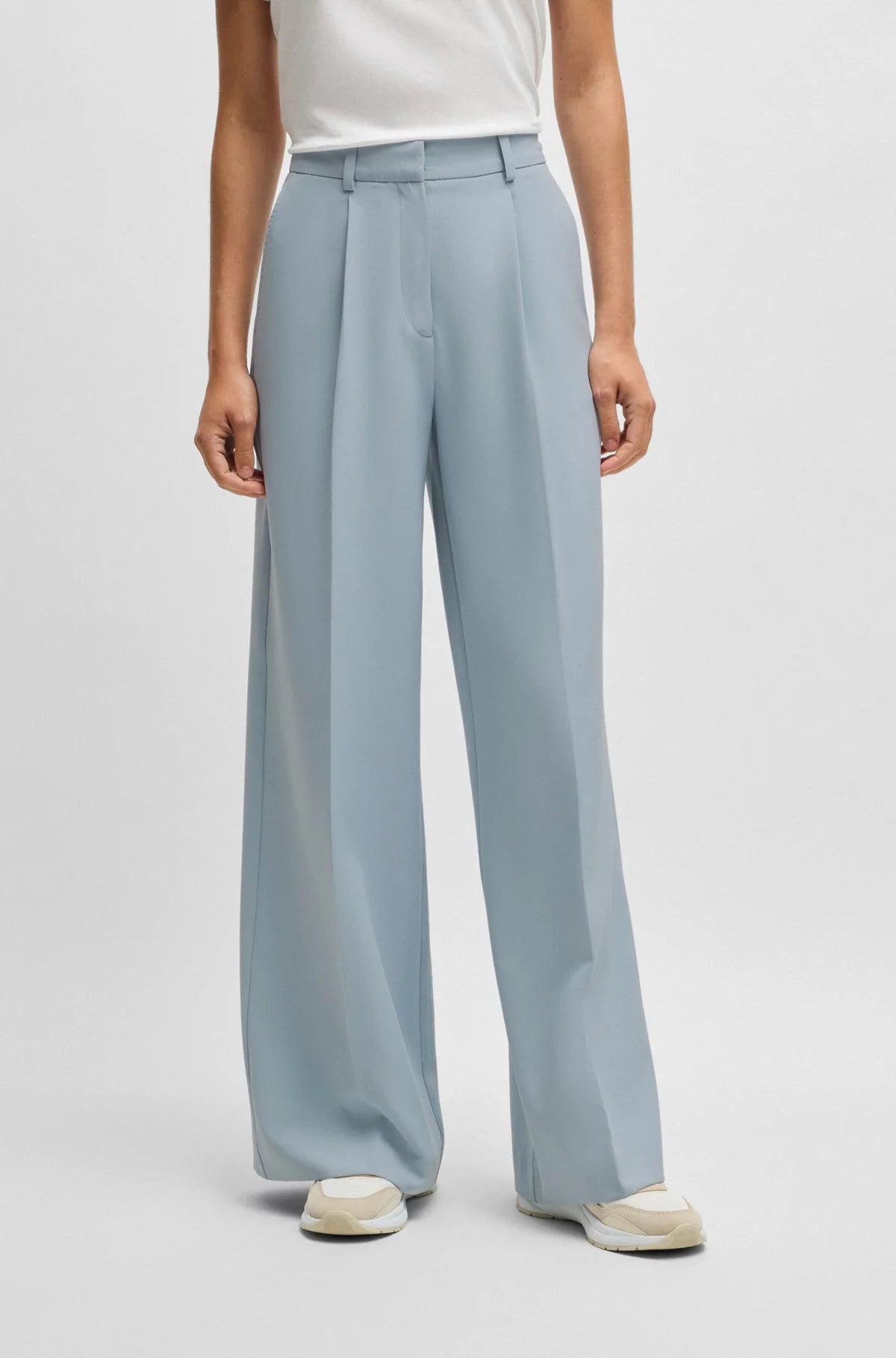 Pantalon Boss de couleur Bleu