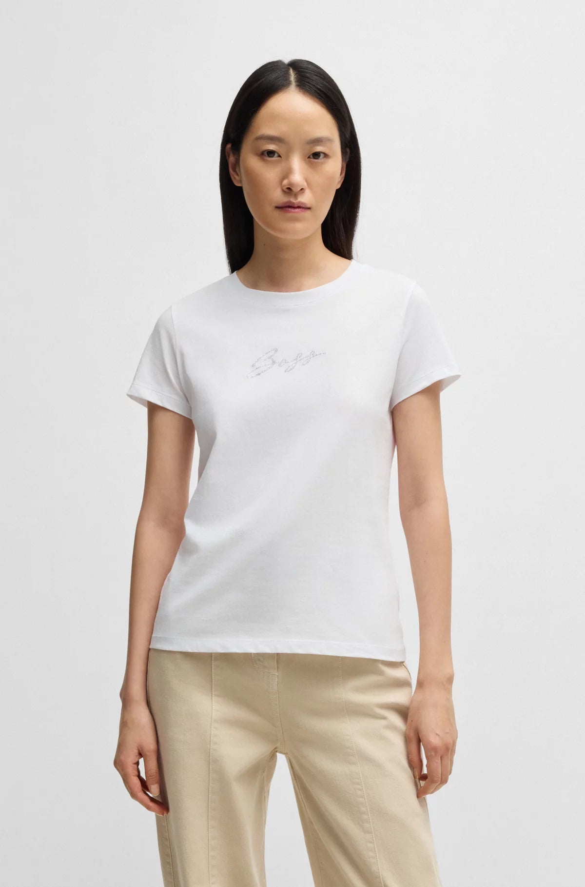 T-Shirt Boss de couleur Blanc