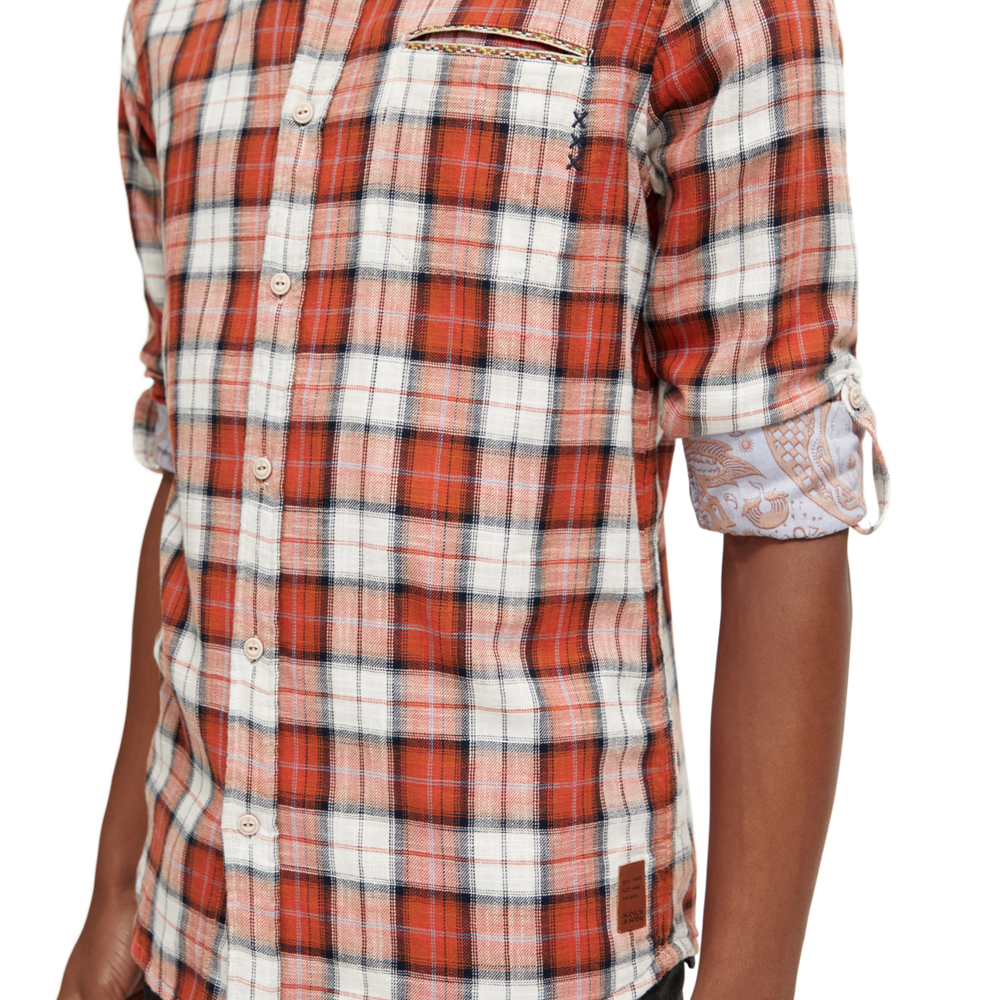 
                      
                        Chemise A Carreaux Scotch&Soda de couleur Rouge
                      
                    