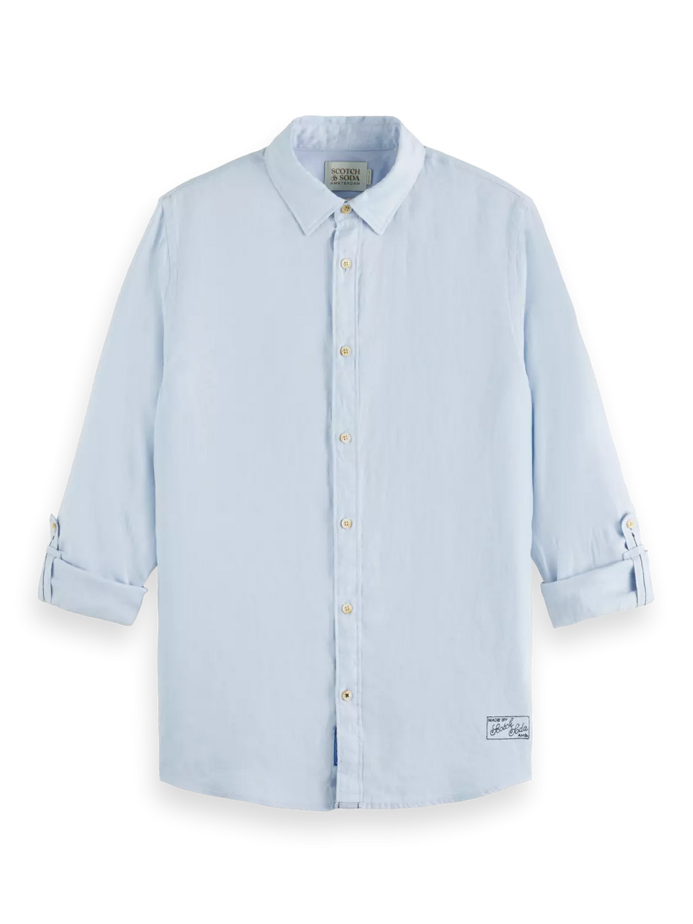 Chemise En Lin 100% Scotch&Soda de couleur Bleu