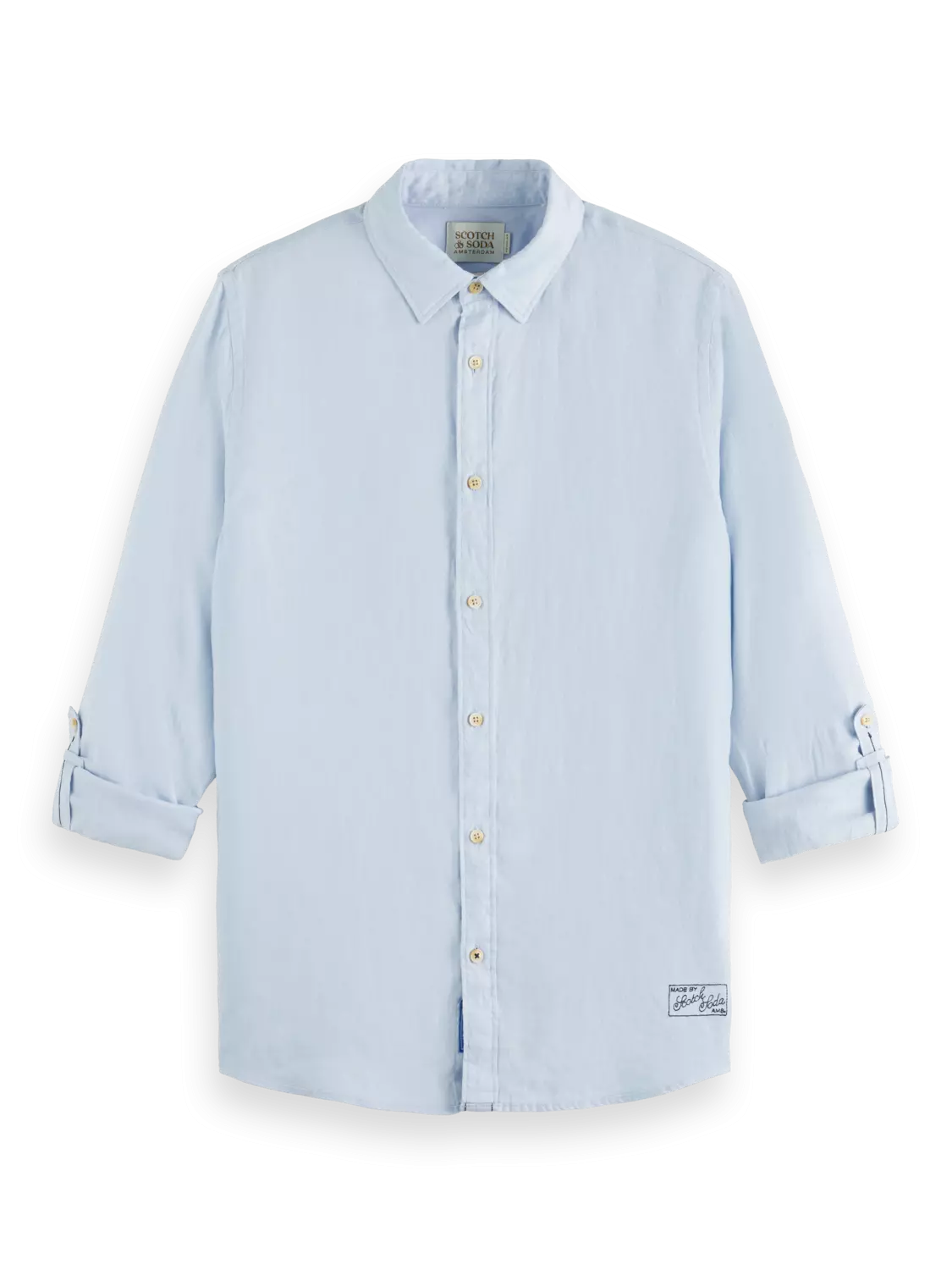 Chemise En Lin 100% Scotch&Soda de couleur Bleu