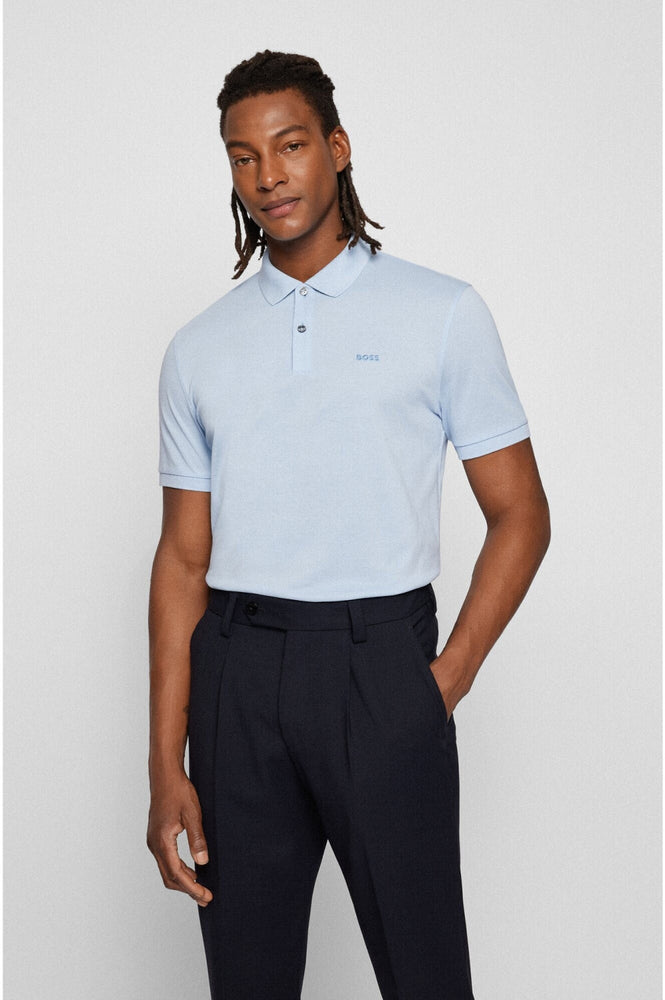 Polo Boss de couleur Bleu Pale