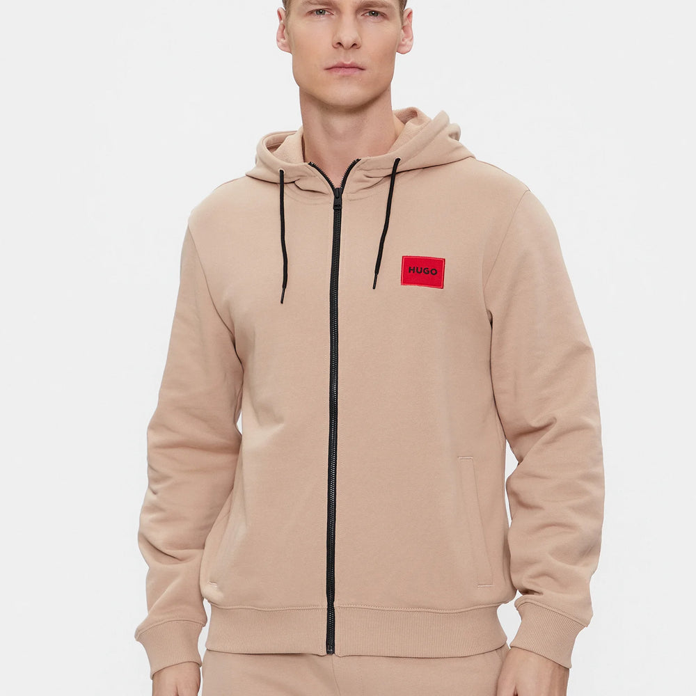 Chandail Zip Daple Hugo Boss de couleur Beige