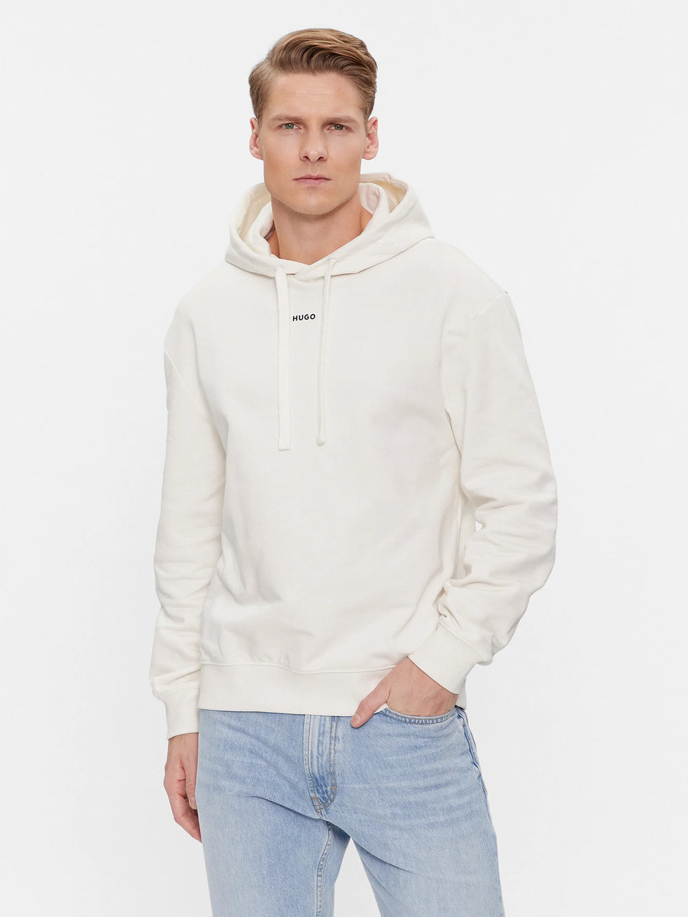 Hugo Boss Hooded Sweater in Beige color