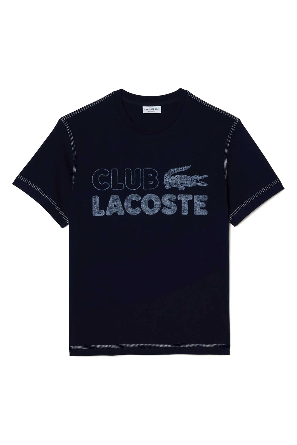 T-Shirt Lacoste de couleur Marine